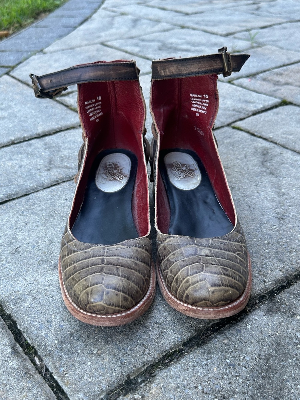 Freebird Marlon in Stone Croc - Picture 5 of 8